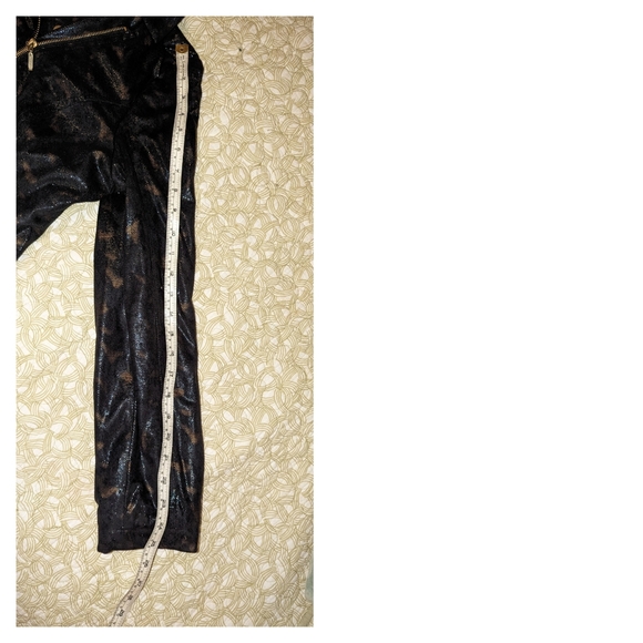 Rock & Republic Vegan Leather Cheetah Snakeskin Metallic Moto Jacket XL - Picture 9 of 9